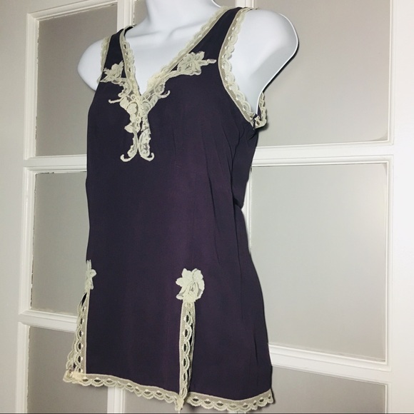 NEXT LACE TRIM TANK TOP - Picture 1 of 8